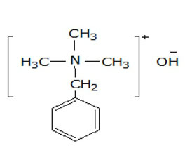 芐基三甲基氫氧化銨 ，40%（甲醇溶液）